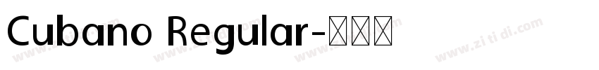 Cubano Regular字体转换